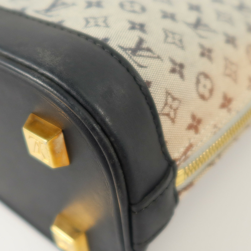 LOUIS VUITTON Monogram Mini Lin Alma Haut金扣手挽袋-14