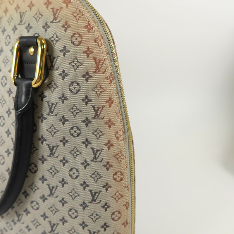 LOUIS VUITTON Monogram Mini Lin Alma Haut金扣手挽袋-16