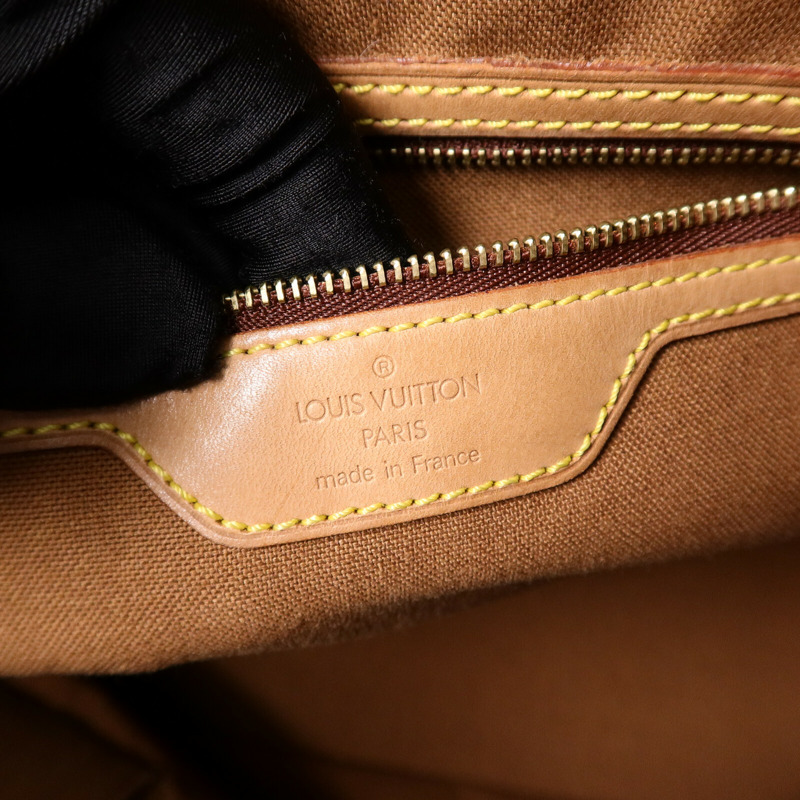LOUIS VUITTON Monogram Cabas Mezzo金扣肩背袋棕色-5