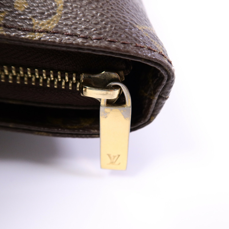 LOUIS VUITTON Monogram Cabas Mezzo金扣肩背袋棕色-6