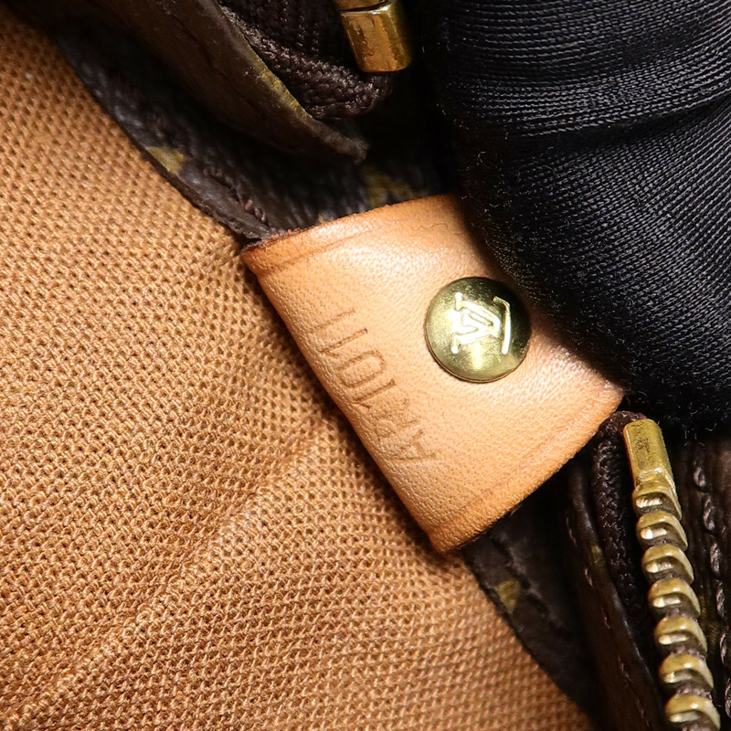 LOUIS VUITTON Monogram Cabas Mezzo金扣肩背袋棕色-7