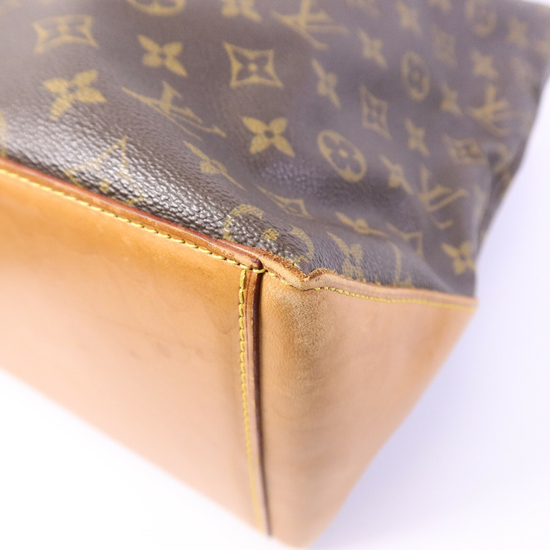 LOUIS VUITTON Monogram Cabas Mezzo金扣肩背袋棕色-11