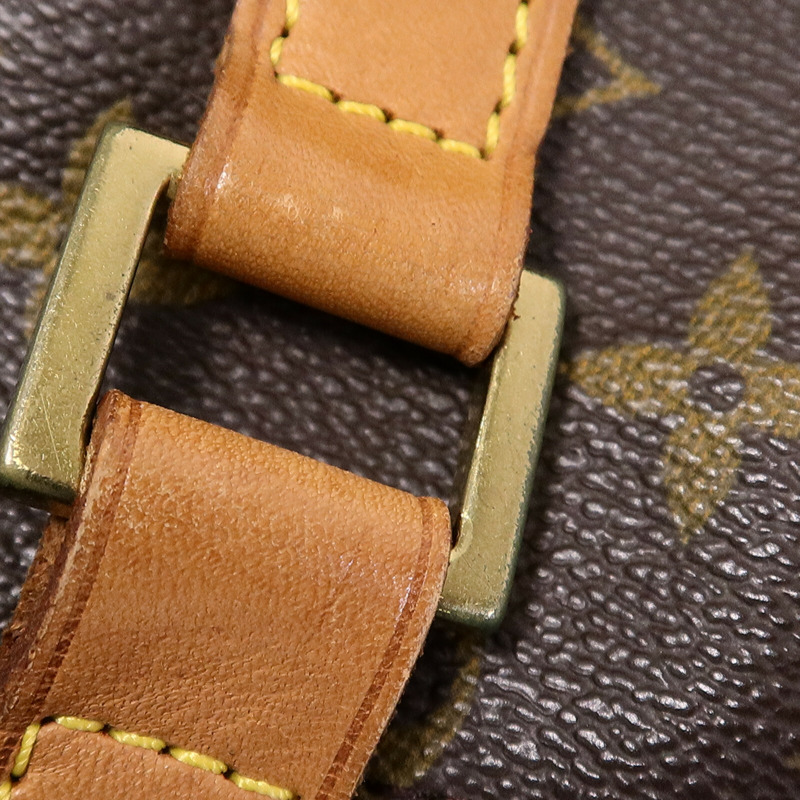 LOUIS VUITTON Monogram Cabas Mezzo金扣肩背袋棕色-14
