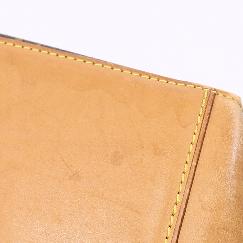 LOUIS VUITTON Monogram Cabas Mezzo金扣肩背袋棕色-15