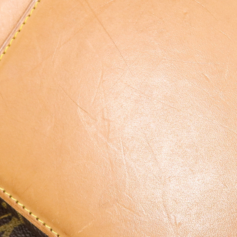 LOUIS VUITTON Monogram Cabas Mezzo金扣肩背袋棕色-18