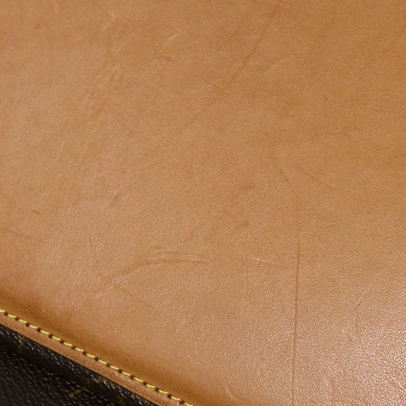 LOUIS VUITTON Monogram Cabas Mezzo金扣肩背袋棕色-19