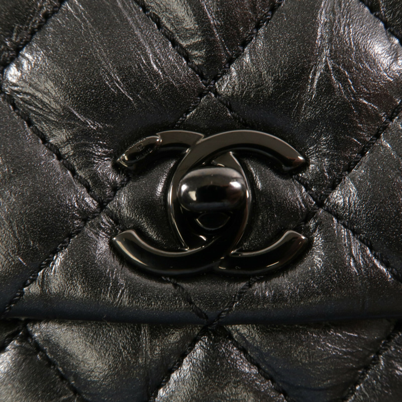 CHANEL 牛皮皮革Coco Handle Small鏈帶手挽肩背兩用袋-5