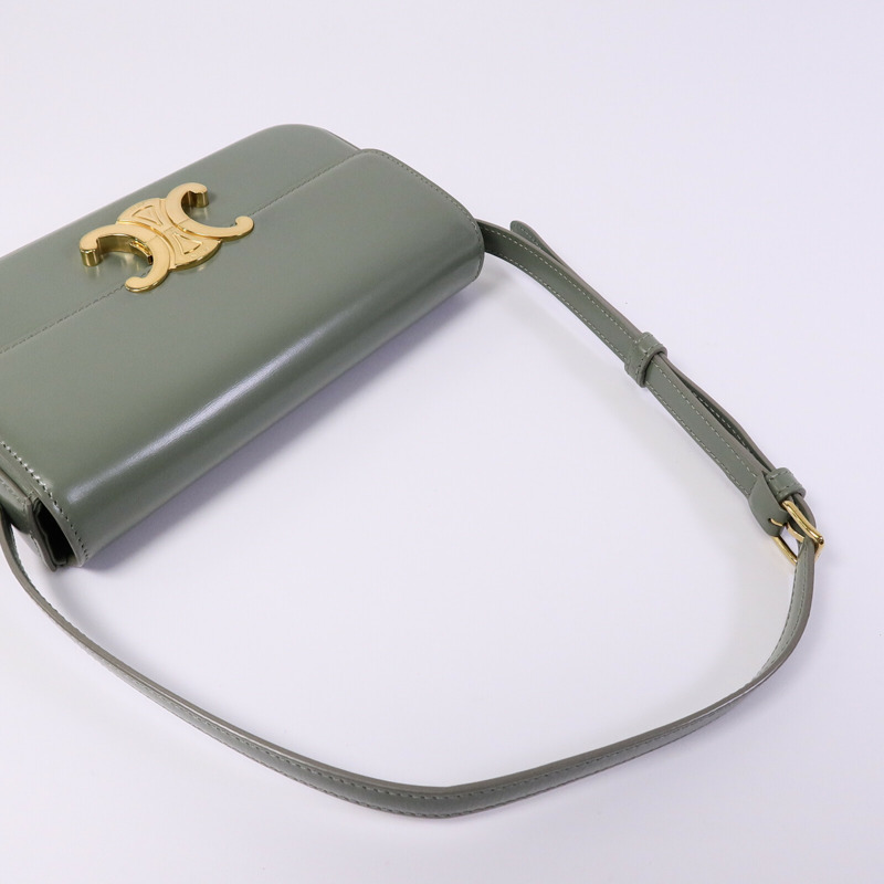 CELINE 牛皮皮革Claude肩背袋-8