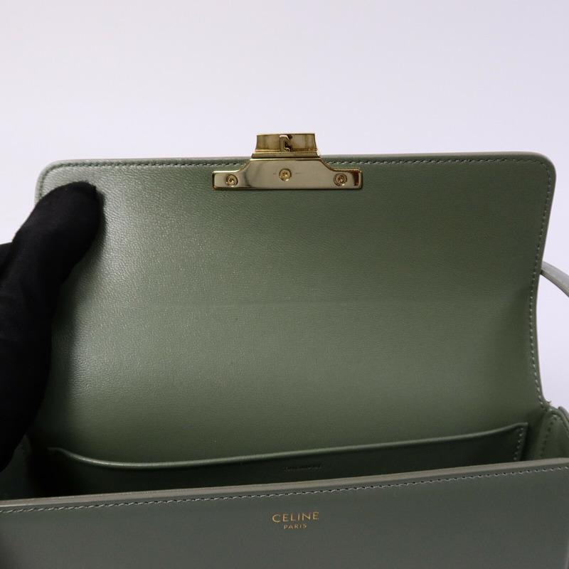 CELINE 牛皮皮革Claude肩背袋-13