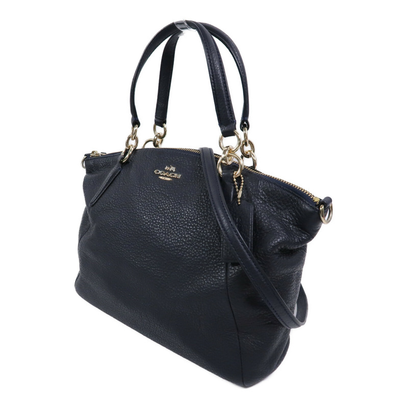COACH 牛皮皮革Shoulder Bag手挽肩背兩用袋-2