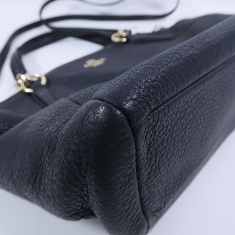 COACH 牛皮皮革Shoulder Bag手挽肩背兩用袋-8