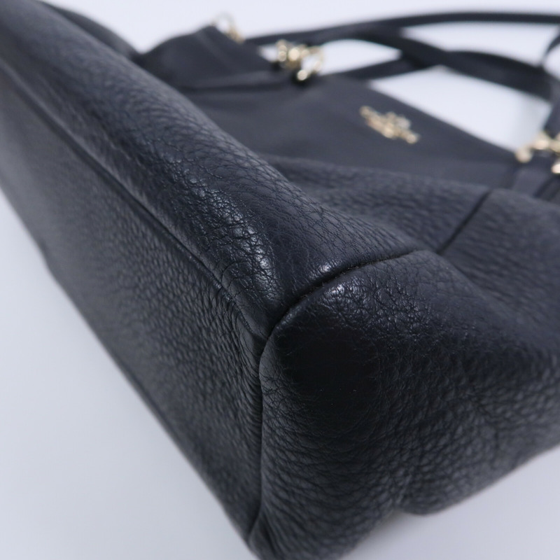 COACH 牛皮皮革Shoulder Bag手挽肩背兩用袋-9