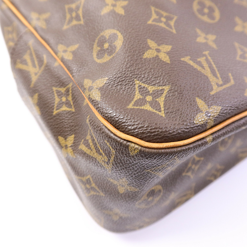 LOUIS VUITTON Monogram Cite GM金扣肩背袋棕色-10