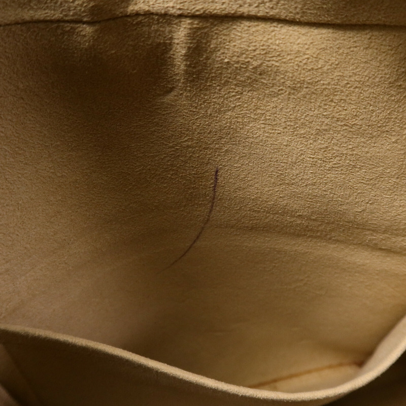 LOUIS VUITTON Monogram Cite GM金扣肩背袋棕色-14