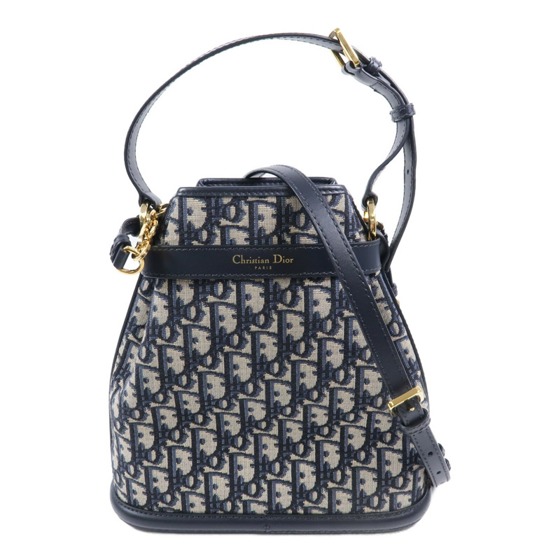 Dior 帆布/牛皮皮革C'est Dior Medium手挽肩背兩用袋-1