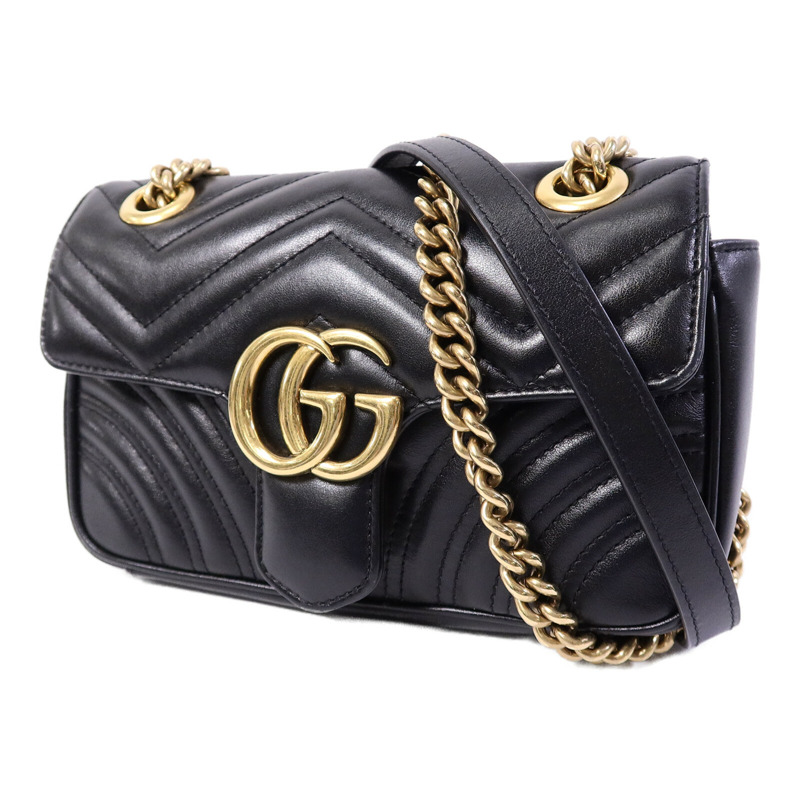 GUCCI 牛皮皮革GG Marmont Small肩背袋-2