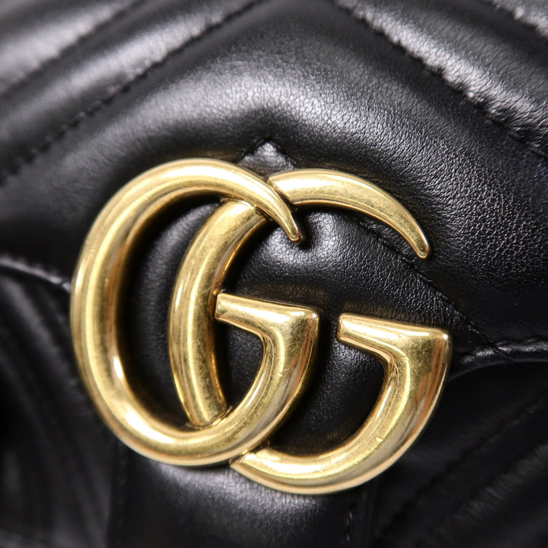 GUCCI 牛皮皮革GG Marmont Small肩背袋-6