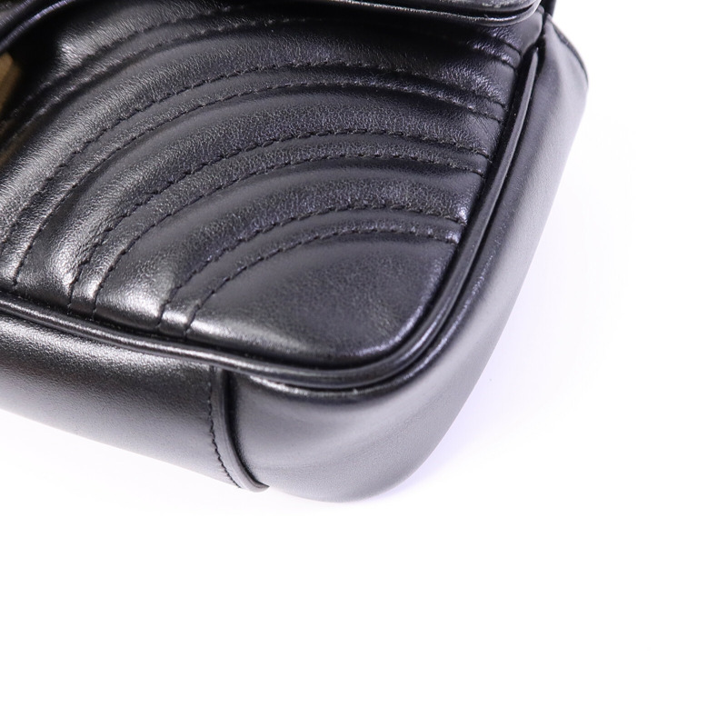 GUCCI 牛皮皮革GG Marmont Small肩背袋-10