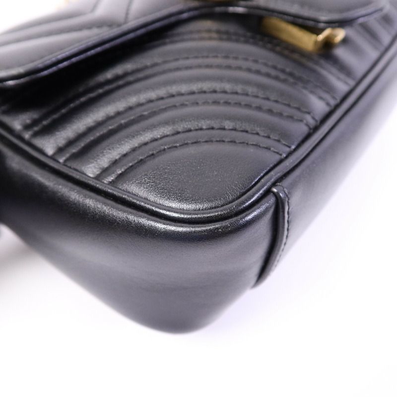 GUCCI 牛皮皮革GG Marmont Small肩背袋-11