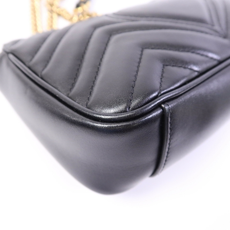 GUCCI 牛皮皮革GG Marmont Small肩背袋-13