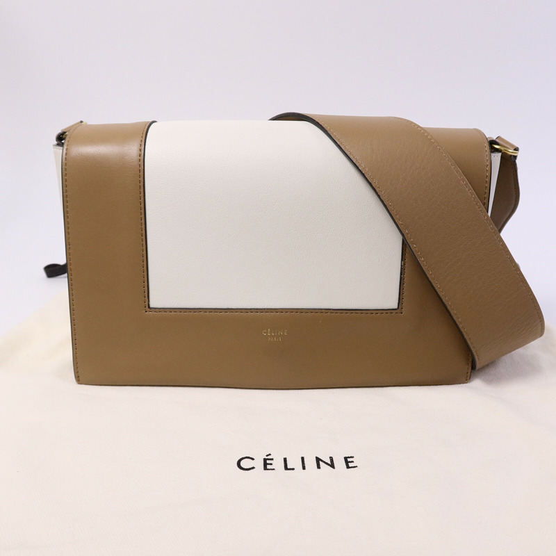 CELINE 牛皮皮革Frame Bag肩背袋-9