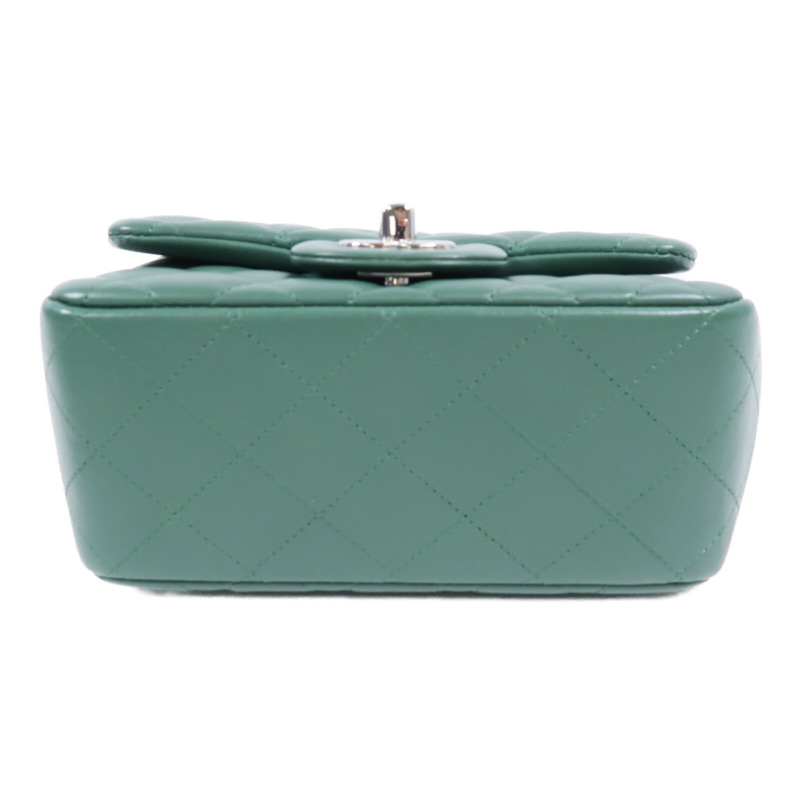 CHANEL 羊皮皮革Mini Classic 17鏈帶肩背袋-3