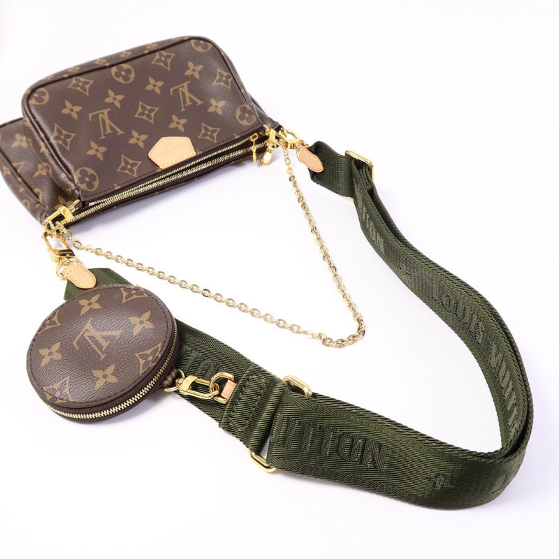 LOUIS VUITTON Monogram Multi Pochette Accessoires金扣肩背袋-8
