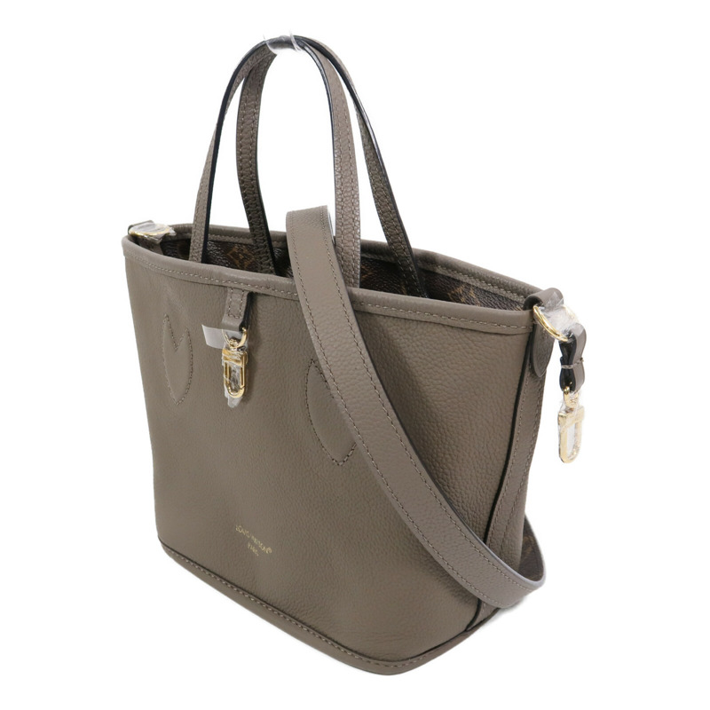 LOUIS VUITTON Monogram/牛皮皮革Neverfull Bandouliere Inside Out BB手挽肩背兩用袋-2