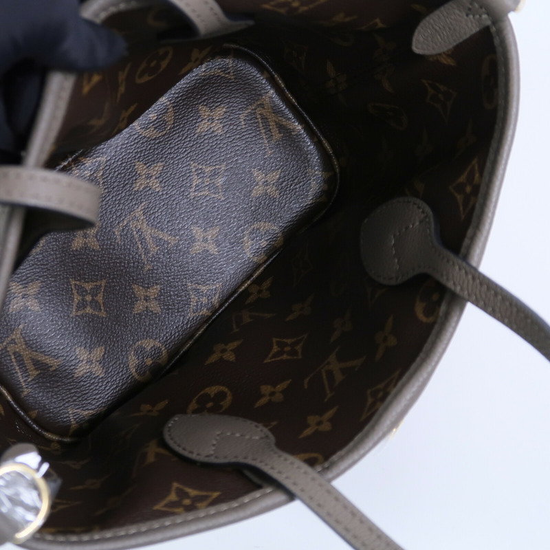 LOUIS VUITTON Monogram/牛皮皮革Neverfull Bandouliere Inside Out BB手挽肩背兩用袋-3