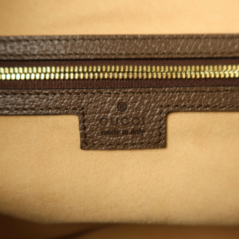 GUCCI 塗層帆布Ophidia GG Medium金扣肩背袋-5