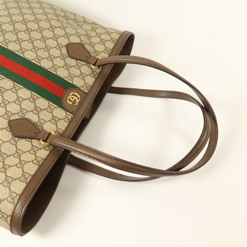 GUCCI 塗層帆布Ophidia GG Medium金扣肩背袋-7