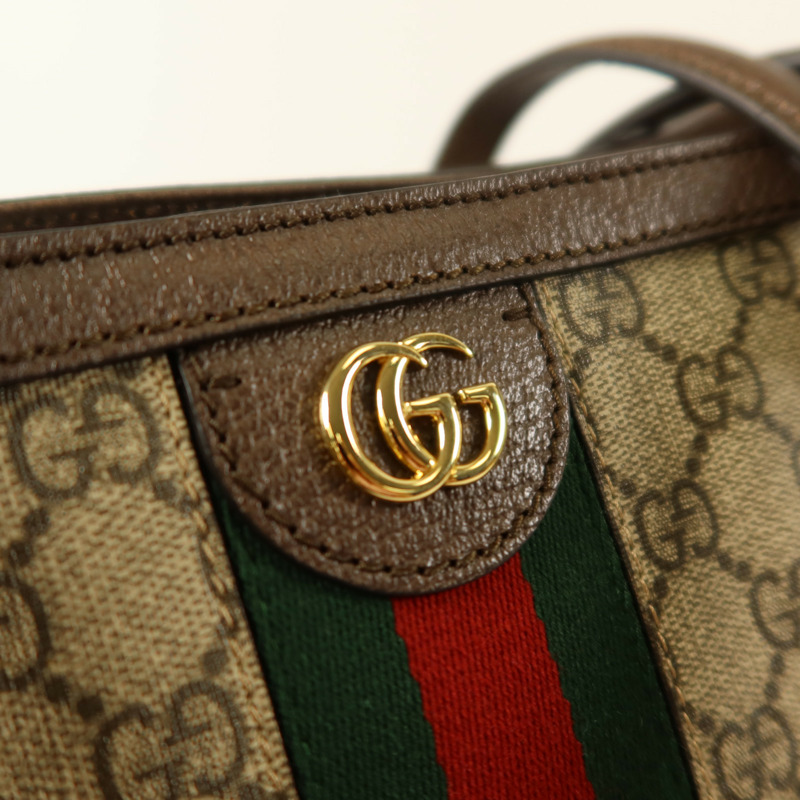 GUCCI 塗層帆布Ophidia GG Medium金扣肩背袋-14