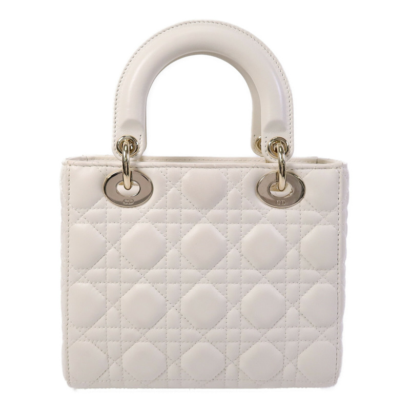 Dior 羊皮皮革Lady Dior Small手挽肩背兩用袋-1