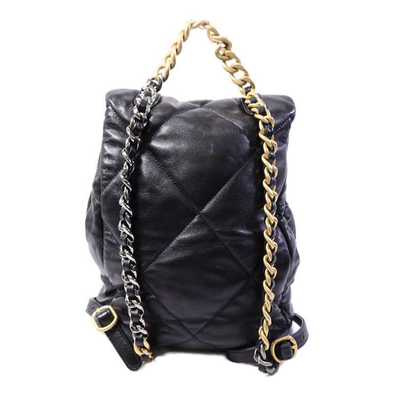 CHANEL 羊皮皮革Chanel 19 Backpack背包-1