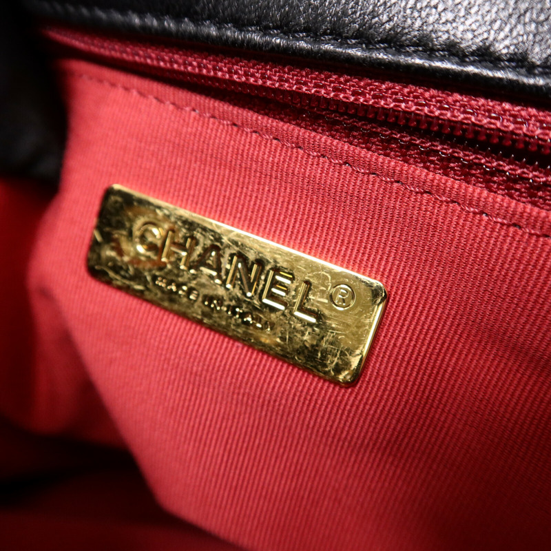 CHANEL 羊皮皮革Chanel 19 Backpack背包-5