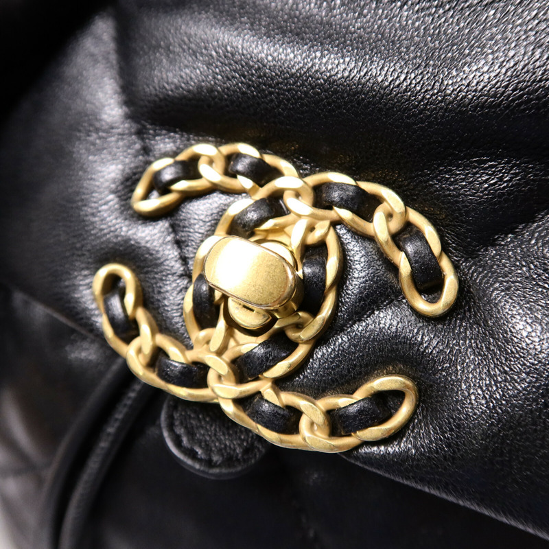 CHANEL 羊皮皮革Chanel 19 Backpack背包-6