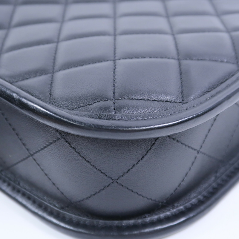 CHANEL 牛皮皮革24S Hobo鏈帶肩背袋-12