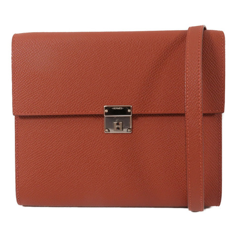 HERMES Epsom皮革Clic 16肩背袋Cuivre