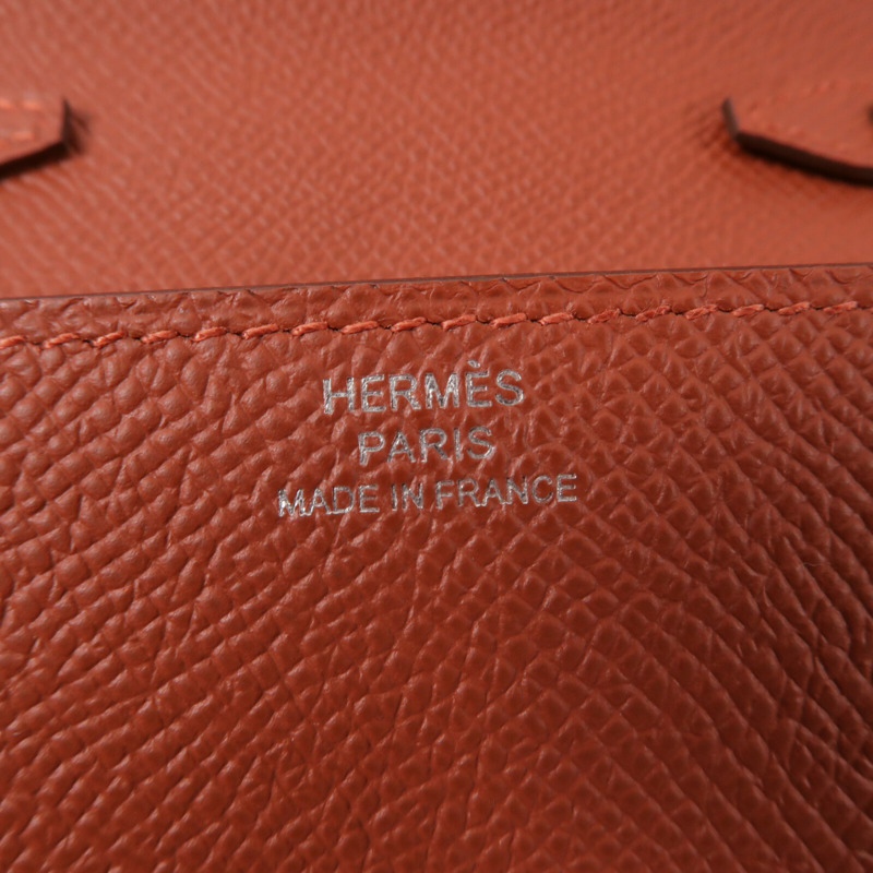 HERMES Epsom皮革Clic 16肩背袋Cuivre-5