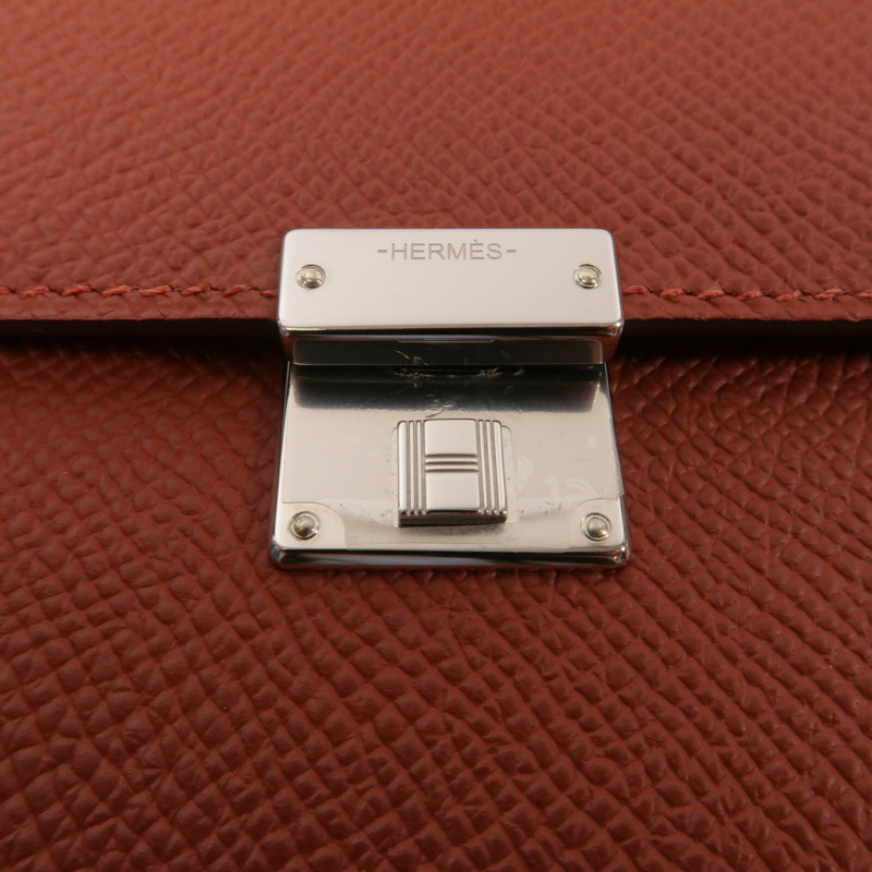 HERMES Epsom皮革Clic 16肩背袋Cuivre-6