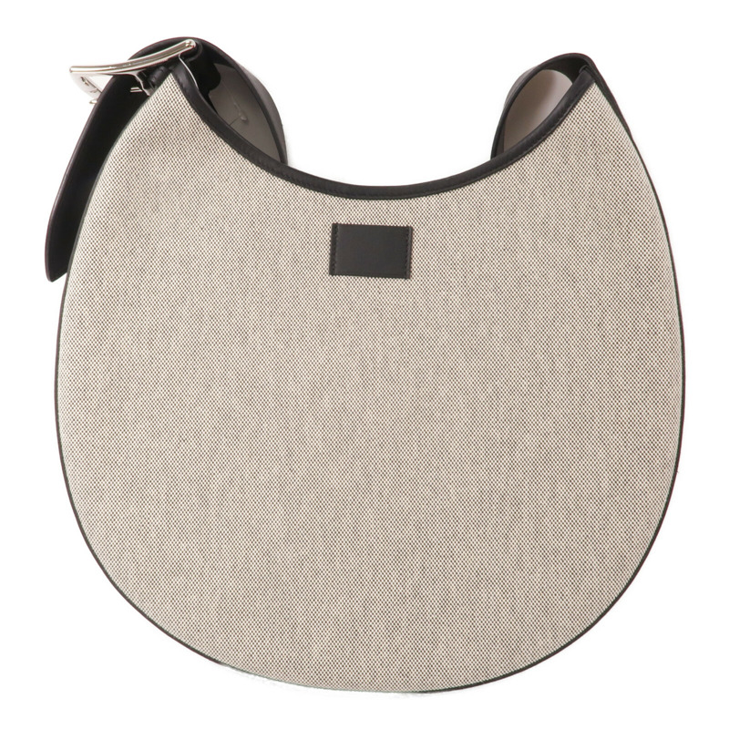 HERMES 帆布/Swift皮革Arcon Bag肩背袋Noir-1