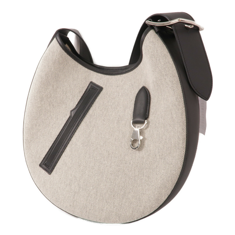 HERMES 帆布/Swift皮革Arcon Bag肩背袋Noir-2