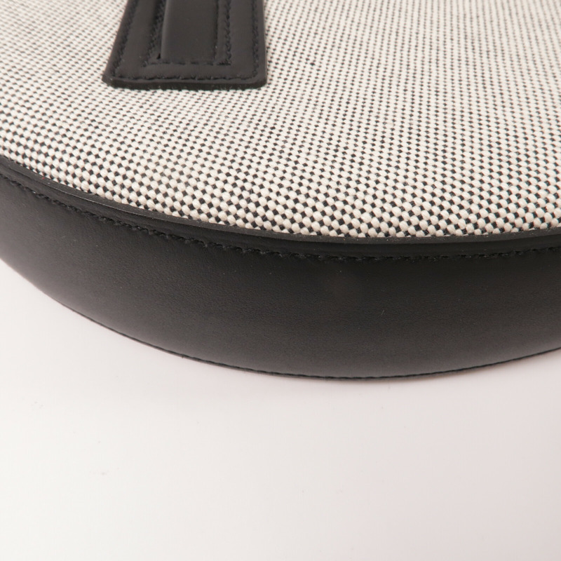 HERMES 帆布/Swift皮革Arcon Bag肩背袋Noir-11