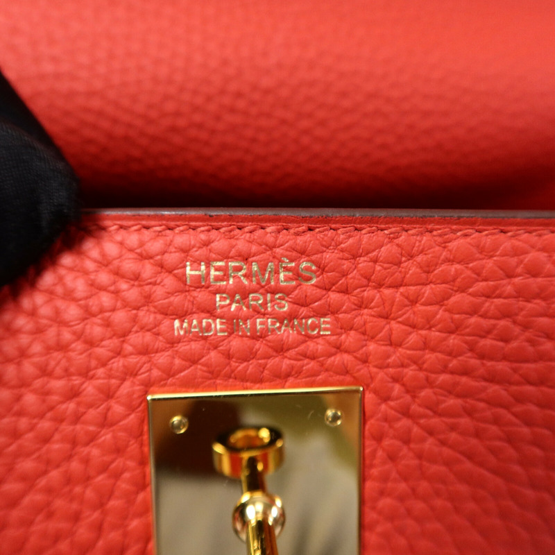 HERMES Clemence皮革Kelly 35手挽肩背兩用袋-5