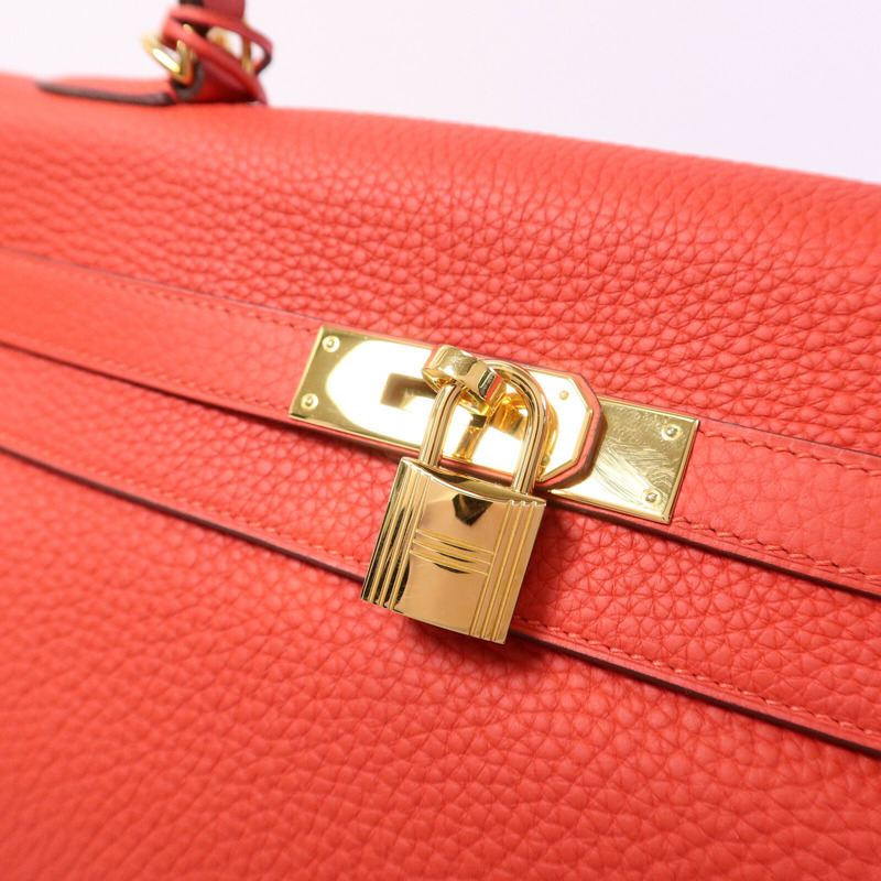 HERMES Clemence皮革Kelly 35手挽肩背兩用袋-6