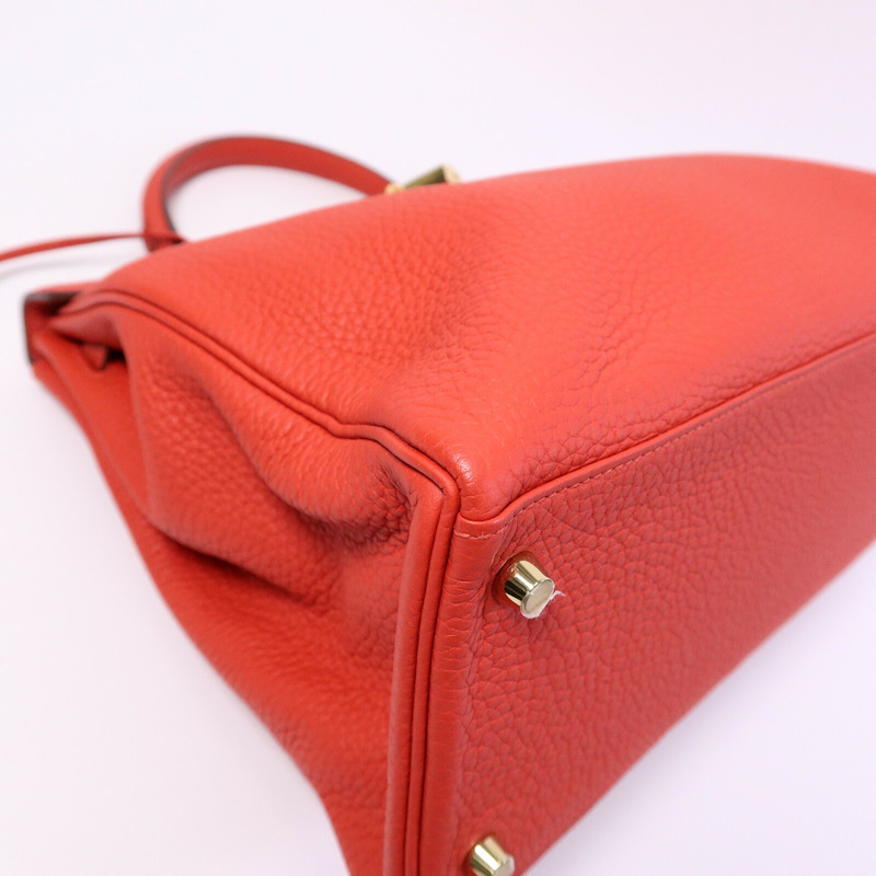 HERMES Clemence皮革Kelly 35手挽肩背兩用袋-11
