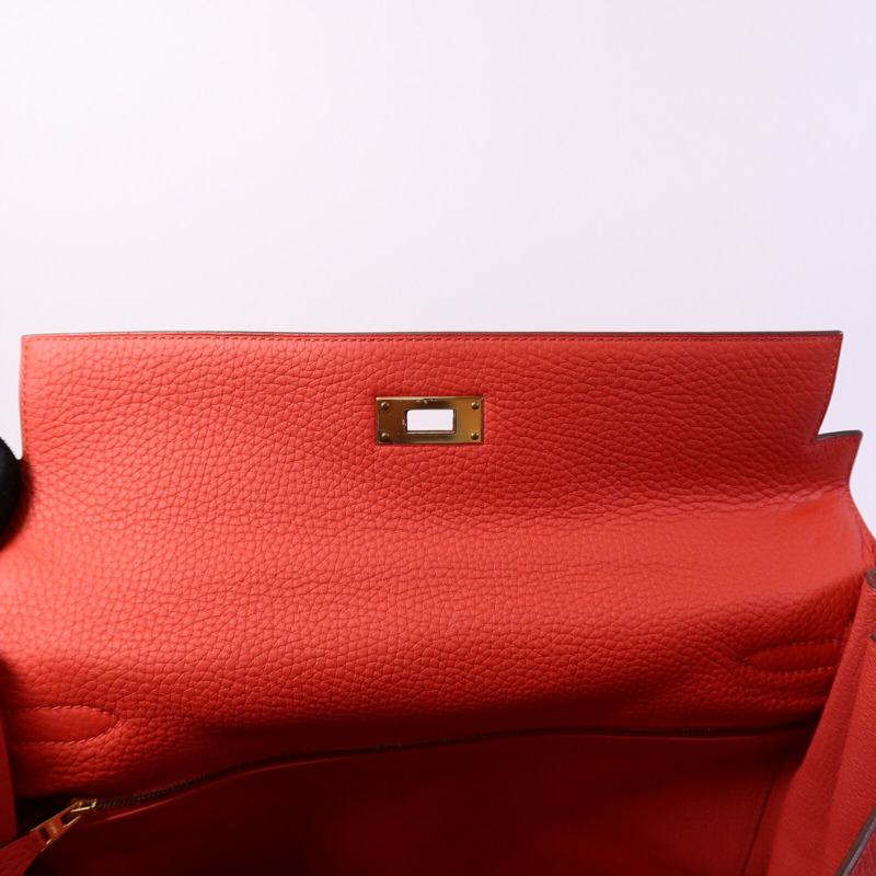 HERMES Clemence皮革Kelly 35手挽肩背兩用袋-14