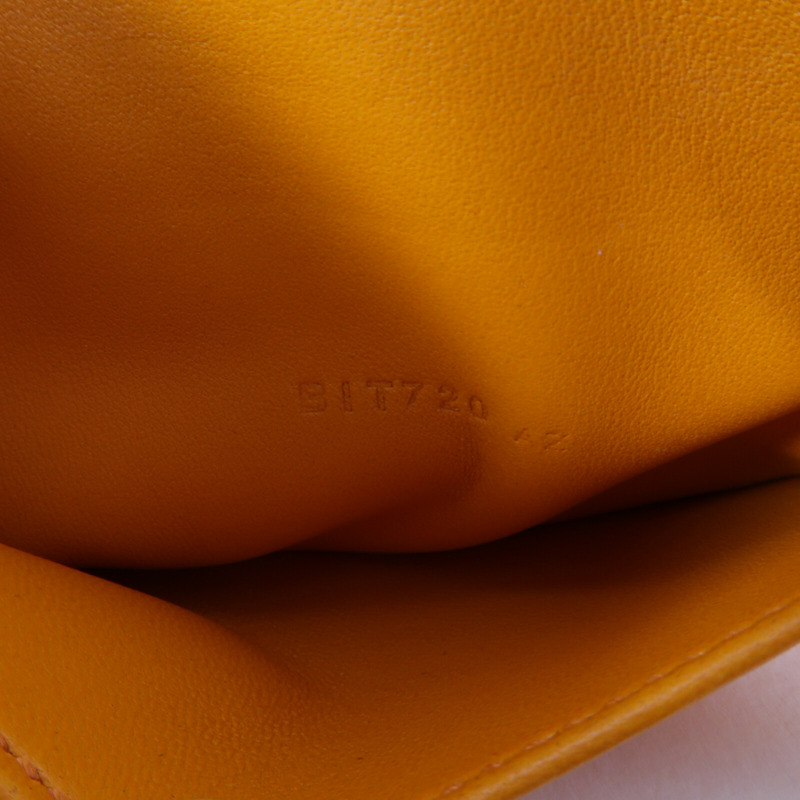 HERMES Chevre皮革Mini Bolide手挽肩背兩用袋Orange-6