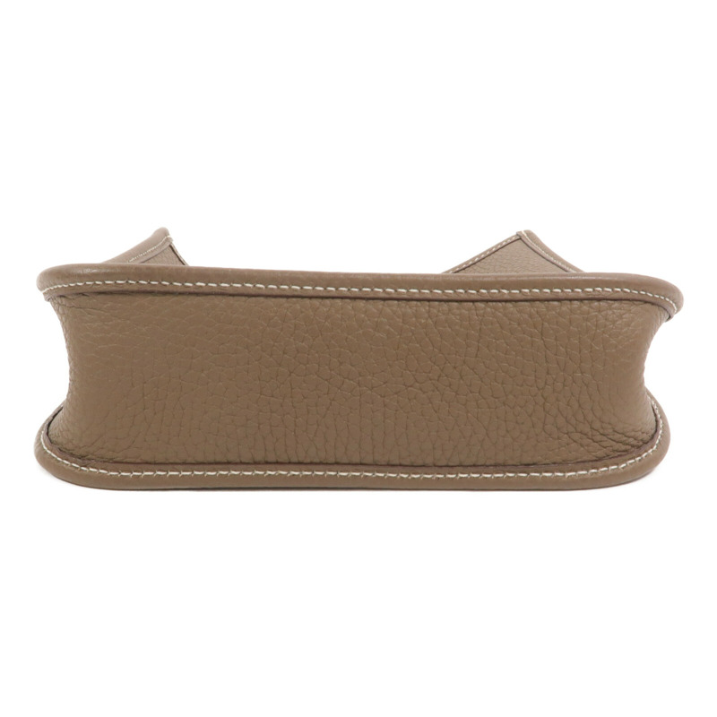 HERMES Clemence皮革Evelyne TPM肩背袋Etoupe-3