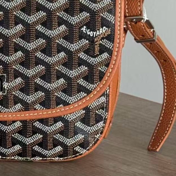 高雅德/Goyard  戈雅BELVEDERE小號包 Goyardine 帆布 22 x 7 x 16-4